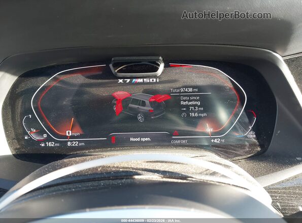5UXCX6C08L9B26308 2020 BMW X7 Black Вид задніх сидінь