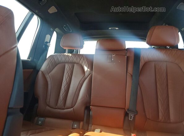 5UXCX6C15M9G45505 2021 BMW X7 Black უკანა სავარძლების ხედი