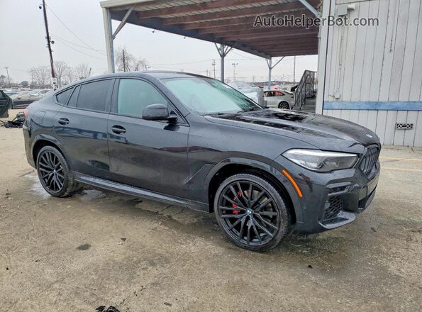 5UXCY6C00N9K38873 2022 BMW X6 Черный Передняя правая четверть