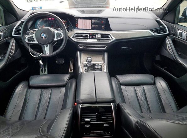 5UXCY6C01M9H49977 2021 BMW X6 White 
