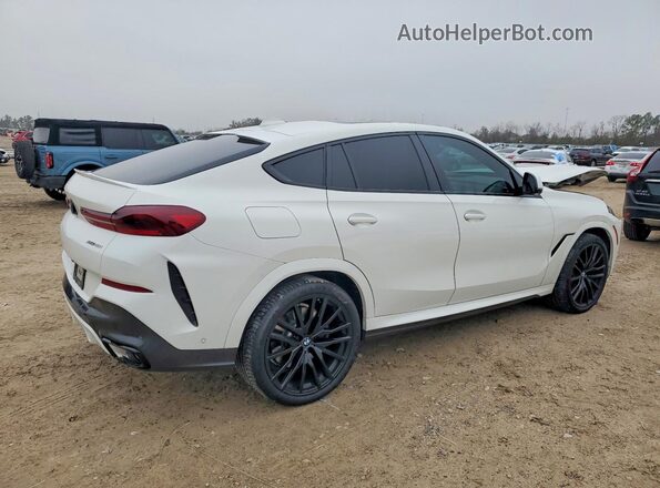 5UXCY6C01M9H49977 2021 BMW X6 White 