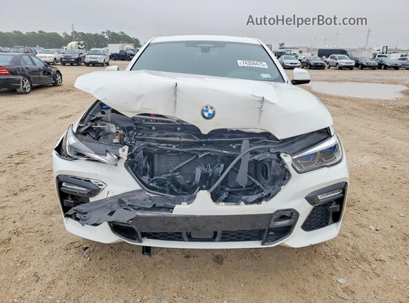 5UXCY6C01M9H49977 2021 BMW X6 White 