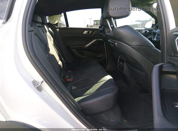 5UXCY6C02L9C90683 2020 BMW X6 White Vista de la etiqueta del VIN