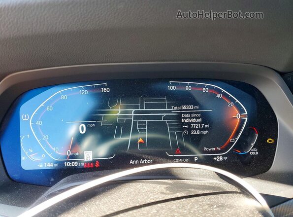 5UXCY6C05N9K94047 2022 BMW X6 Черный Вид щитка приборов