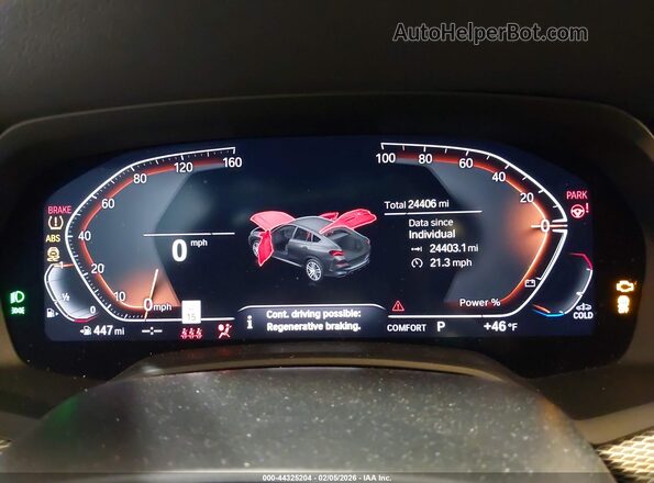 5UXCY6C06P9R42532 2023 BMW X6 White Вид задніх сидінь