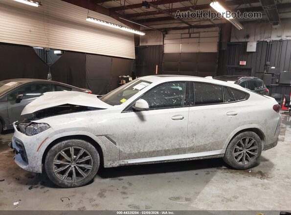 5UXCY6C06P9R42532 2023 BMW X6 White Панорамний вид салону 360°
