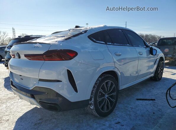 5UXCY6C08M9G32123 2021 BMW X6 White Tył prawy