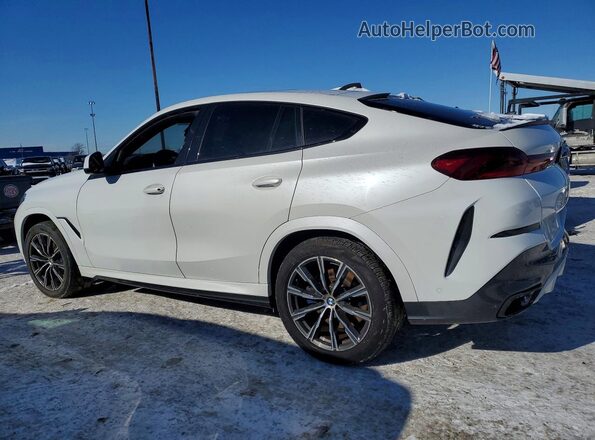 5UXCY6C08M9G32123 2021 BMW X6 White Tył lewy