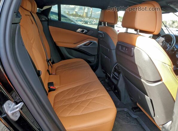 5UXCY6C09P9P95932 2023 BMW X6 Black Rear seats view