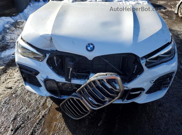 5UXCY6C0XP9N69480 2023 BMW X6 White Vista del compartimento del motor