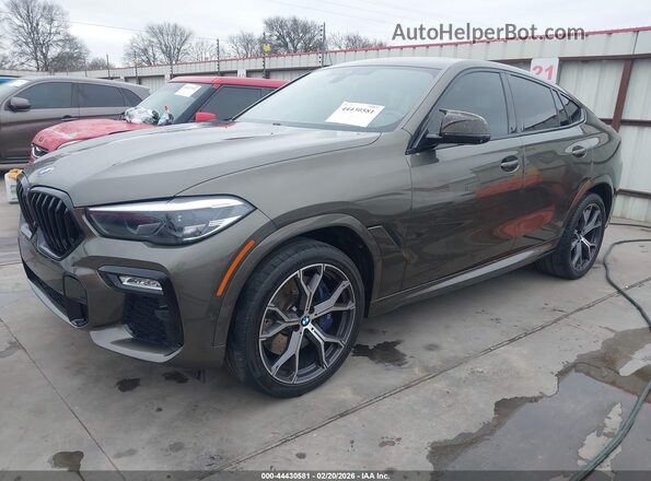 5UXCY8C01LLE40555 2020 BMW X6 Brown 