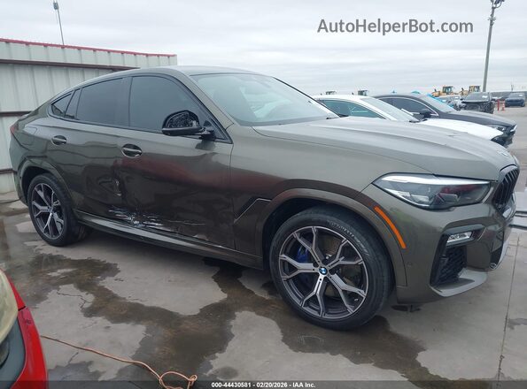 5UXCY8C01LLE40555 2020 BMW X6 Brown 