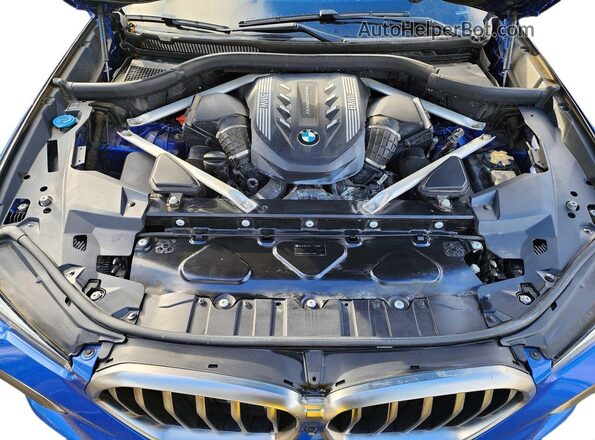 5UXCY8C03LLE40301 2020 BMW X6 Blue Вид салону спереду