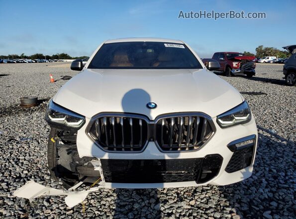 5UXCY8C05M9E79938 2021 BMW X6 White Front view