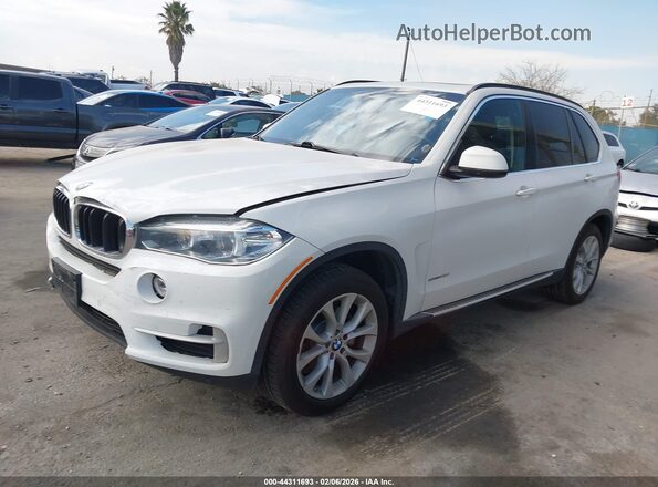 5UXKR2C53G0R72413 2016 BMW X5 White წინა მარცხენა ხედი სამი მეოთხედიდან