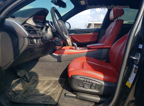 5UXKU0C3XH0F99814 2017 BMW X6 Black Vista interior delantera