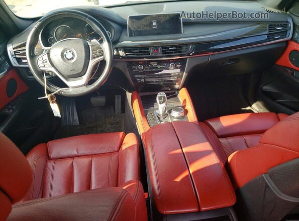 5UXKU0C3XH0F99814 2017 BMW X6 Black Vista del salpicadero