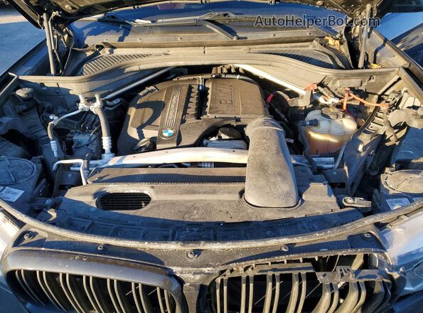5UXKU0C54K0S97313 2019 BMW X6 Black Engine compartment view