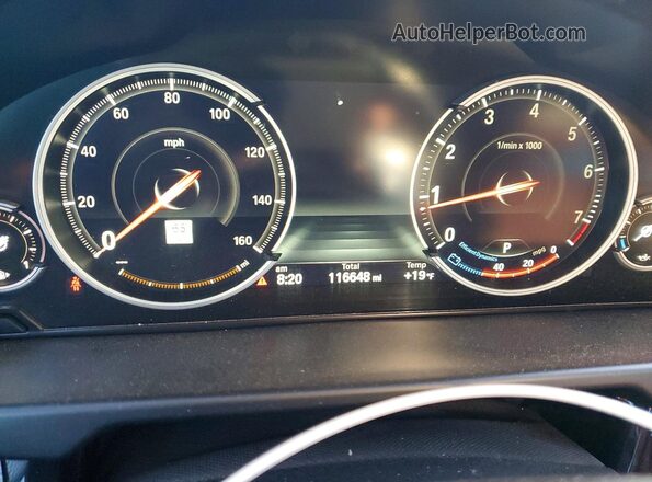 5UXKU0C54K0S97313 2019 BMW X6 Black Instrument cluster view