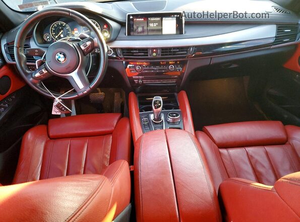 5UXKU0C54K0S97313 2019 BMW X6 Black Dashboard view