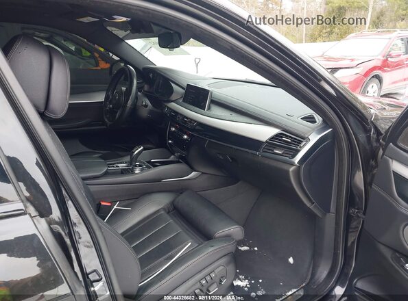 5UXKU2C31H0X47454 2017 BMW X6 Черный Вид салона спереди