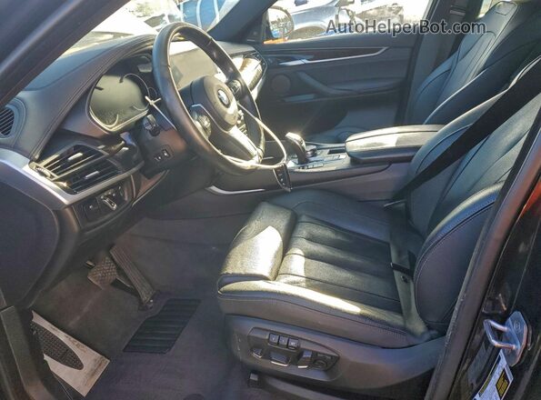 5UXKU2C50K0Z64597 2019 BMW X6 Black Front interior view