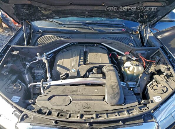 5UXKU2C50K0Z64597 2019 BMW X6 Black Engine compartment view