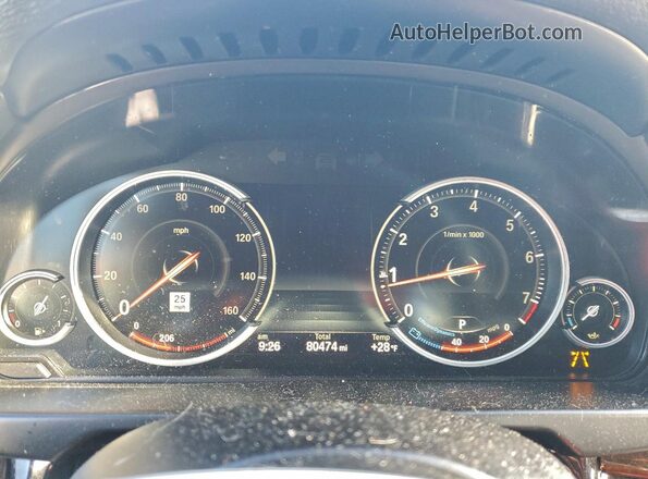 5UXKU2C50K0Z64597 2019 BMW X6 Black Instrument cluster view