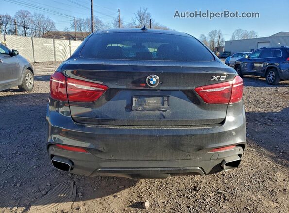 5UXKU2C50K0Z64597 2019 BMW X6 Black Rear view