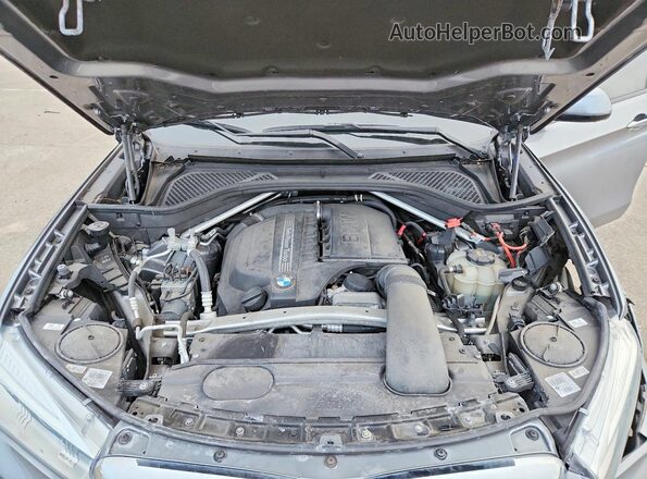 5UXKU2C52K0Z64956 2019 BMW X6 Gray ძრავის განყოფილების ხედი