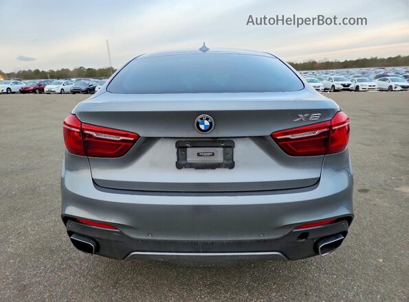 5UXKU2C52K0Z64956 2019 BMW X6 Gray უკანა ხედი