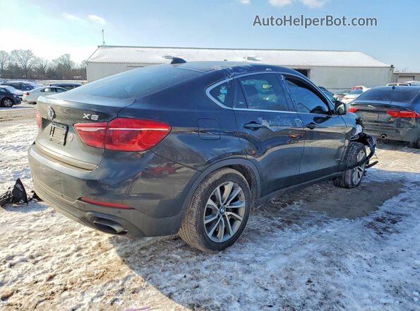 5UXKU6C36H0W38673 2017 BMW X6 Black Tył prawy