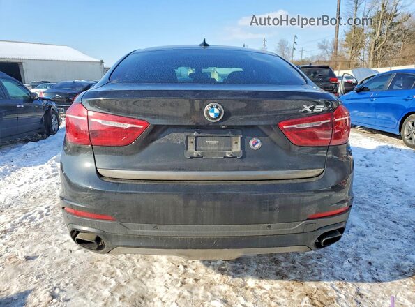 5UXKU6C36H0W38673 2017 BMW X6 Black Widok z tyłu