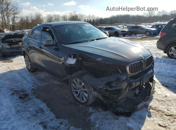 5UXKU6C36H0W38673 2017 BMW X6 Black Przód prawy