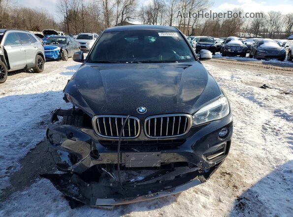 5UXKU6C36H0W38673 2017 BMW X6 Black Widok z przodu