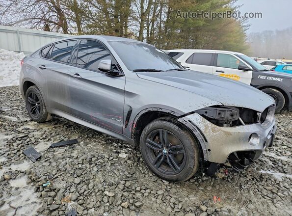 5UXKU6C53K0Z67081 2019 BMW X6 Gray Delantero derecho