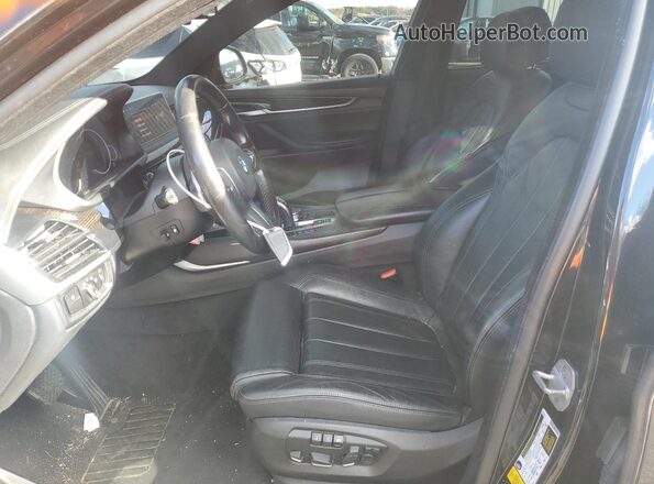 5UXKU6C5XJ0Z66752 2018 BMW X6 Black წინა სალონის ხედი
