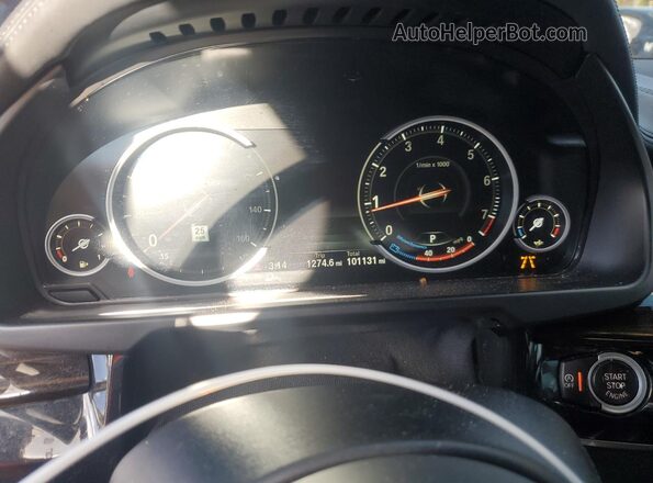 5UXKU6C5XJ0Z66752 2018 BMW X6 Black ხელსაწყოთა პანელის ხედი