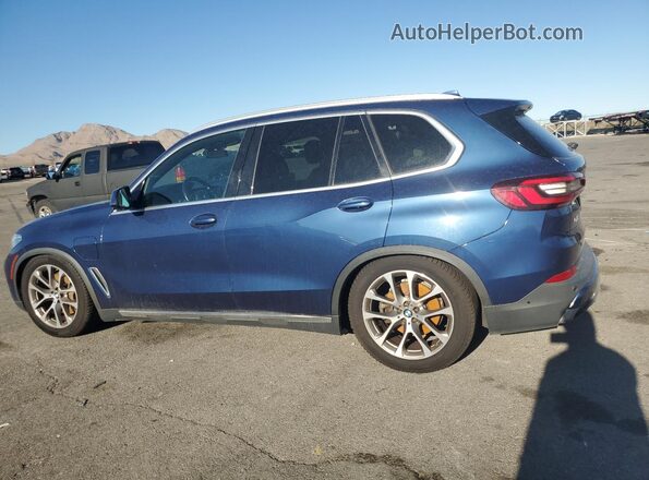 5UXTA6C01M9D34811 2021 BMW X5 Blue Tył lewy