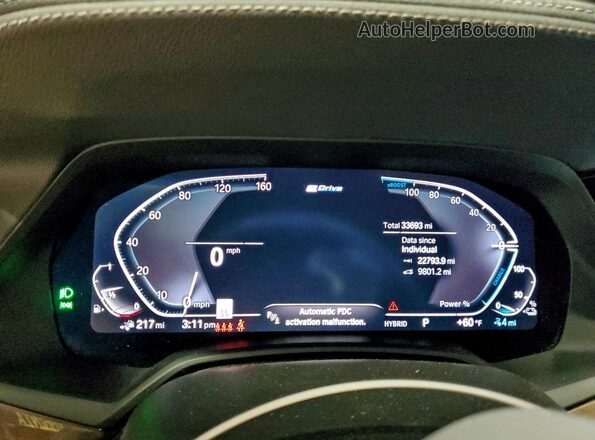 5UXTA6C01P9P30674 2023 BMW X5 Black Instrument cluster view