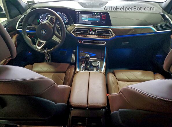 5UXTA6C01P9P30674 2023 BMW X5 Black Dashboard view