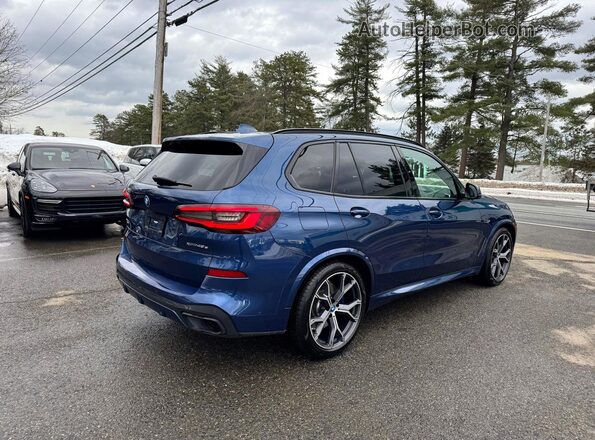 5UXTA6C04N9L30136 2022 BMW X5 Синий Задняя правая четверть