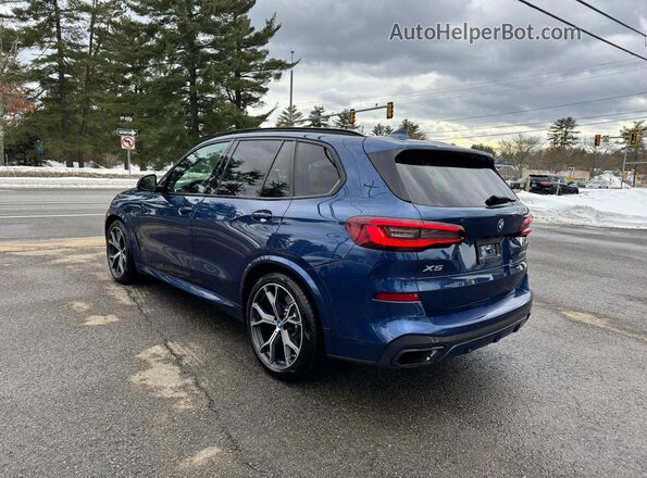 5UXTA6C04N9L30136 2022 BMW X5 Синий Передняя правая четверть