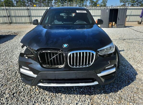 5UXTR7C51KLF31942 2019 BMW X3 Black წინა ხედი
