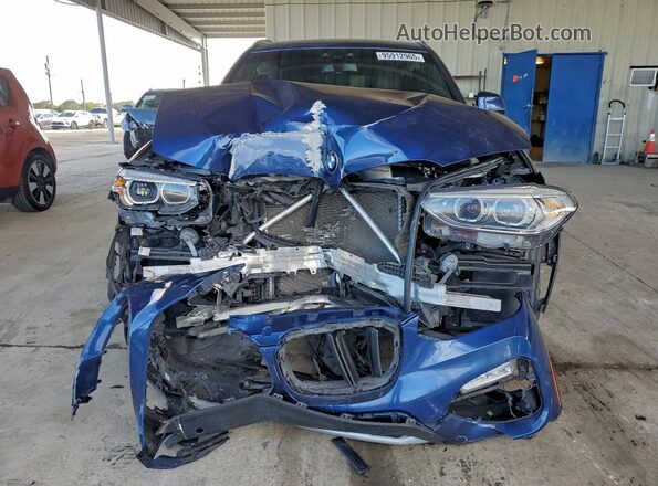 5UXTR7C58KLF29234 2019 BMW X3 Blue Widok z przodu