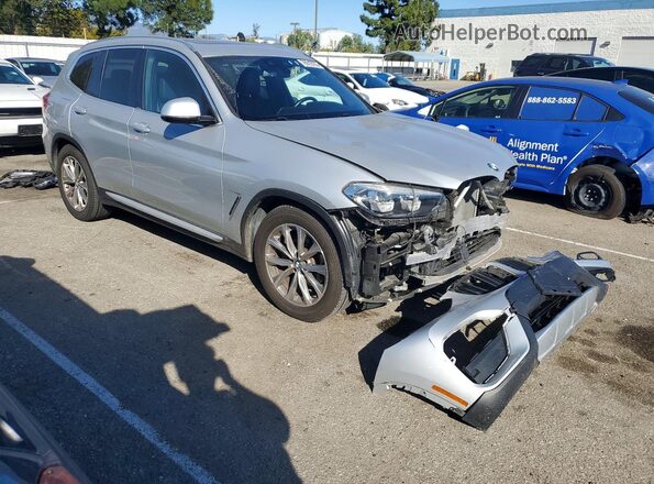 5UXTR7C5XKLF26464 2019 BMW X3 Silver Przód prawy