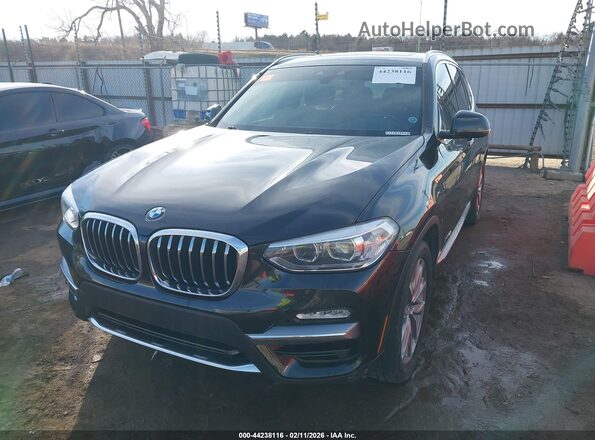 5UXTR9C51JLC79426 2018 BMW X3 Black Передня ліва чверть