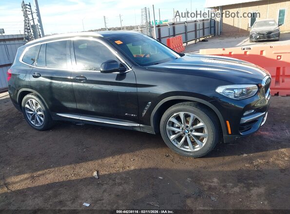 5UXTR9C51JLC79426 2018 BMW X3 Black Вид задньої частини салону