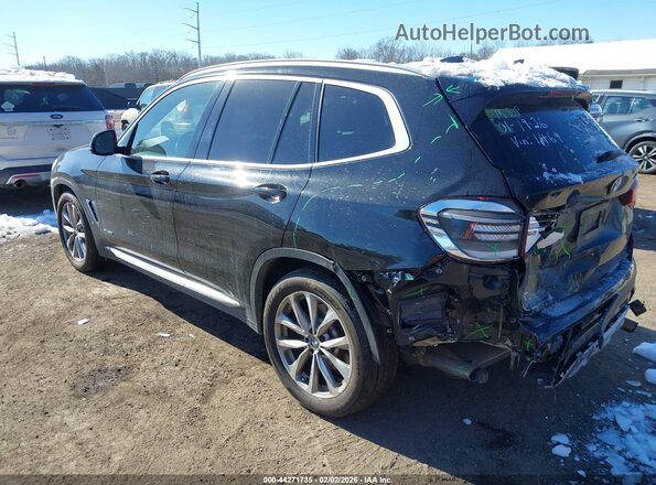 5UXTR9C53JLD61464 2018 BMW X3 Black Հետևի ձախ