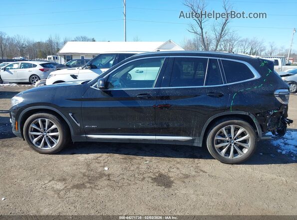 5UXTR9C53JLD61464 2018 BMW X3 Black Սալոնի 360 աստիճան տեսք